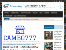 Tablet Screenshot of cambodge.eu